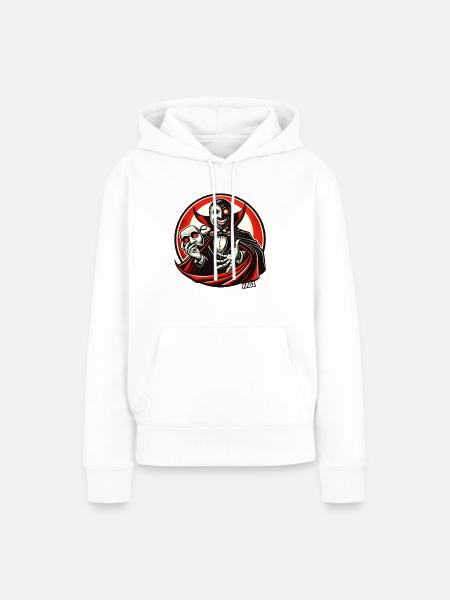 Crimson Masquerade Vampire - Frauen Premium Bio Hoodie - Weiß