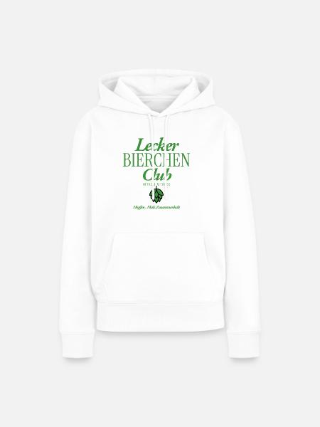 Lecker Bierchen Club - Frauen Premium Bio Hoodie - Weiß