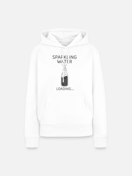 Sprudelwasser Loading Flasche - Frauen Premium Bio Hoodie - Weiß