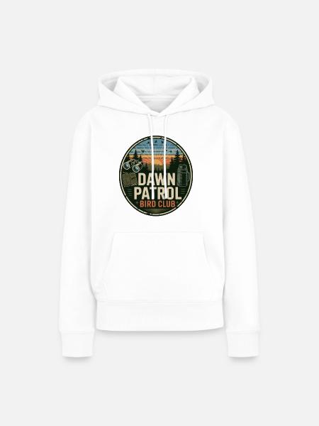 Dawn Patrol Bird Club Patch - Frauen Premium Bio Hoodie - Weiß