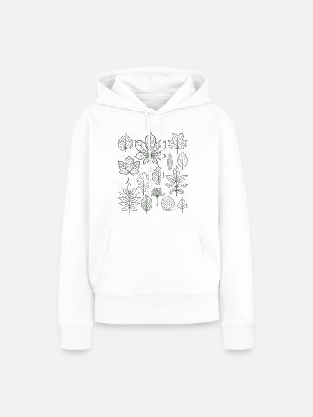 Blätter und Laub | Natur | Botanik - Frauen Premium Bio Hoodie - Weiß