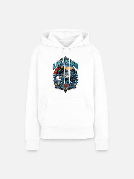 Lake Ontario  - Frauen Premium Bio Hoodie - Weiß