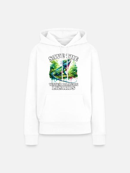 Save Chinesische Wasseragame - Frauen Premium Bio Hoodie - Weiß