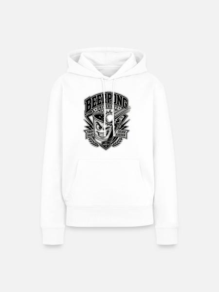 Beer Pong University - Frauen Premium Bio Hoodie - Weiß