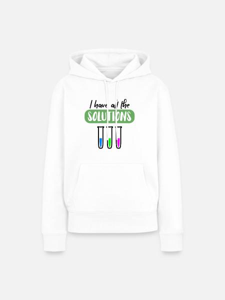 Chemiker - Frauen Premium Bio Hoodie - Weiß