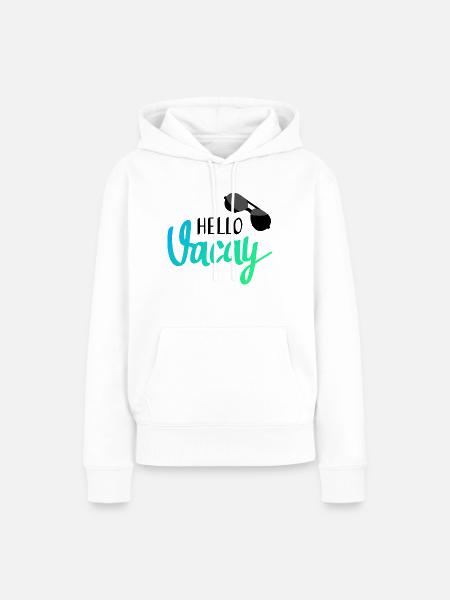 Hallo Urlaub! - Frauen Premium Bio Hoodie - Weiß