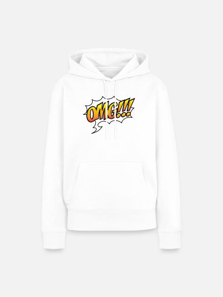 OMG! - Frauen Premium Bio Hoodie - Weiß