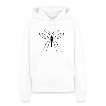 Moustique - Sweat à capuche Premium bio Femme - blanc - Devant - Julia (174cm)