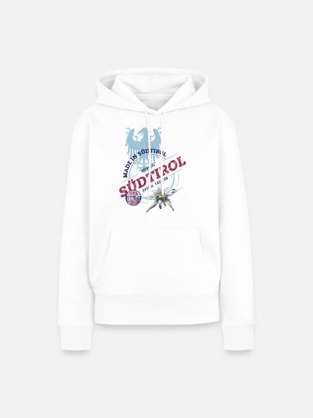 SÜDTIROL - Frauen Premium Bio Hoodie - Weiß