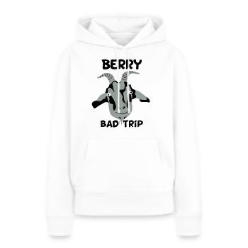 Berry Bad Trip - Sweat à capuche Premium bio Femme - blanc - Devant - Julia (174cm)