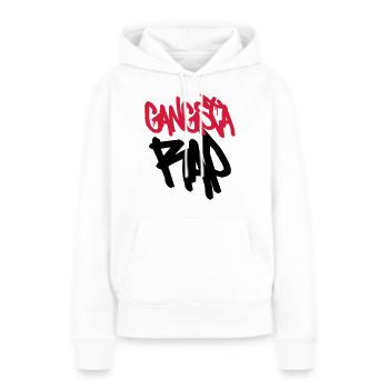 Gangsta Rap! - Frauen Premium Bio Hoodie - Weiß - Vorne - Julia (174cm)