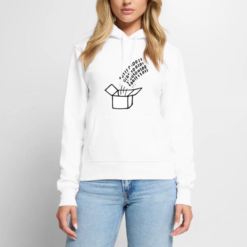 OpenSource Code Sweat à capuche Premium bio Femme