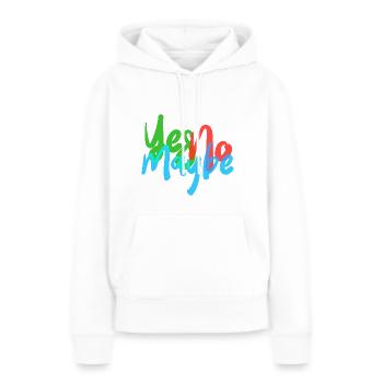 NON PEUT-ÊTRE - Sweat à capuche Premium bio Femme - blanc - Devant - Julia (174cm)