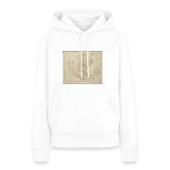 Nordamerika 1745 - Frauen Premium Bio Hoodie - Weiß - Vorne - Julia (174cm)