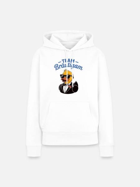 team Braeutigam - Frauen Premium Bio Hoodie - Weiß