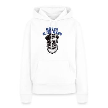 Boeser alter Mann - Skelett mit Sonnenbrille - Frauen Premium Bio Hoodie - Weiß - Vorne - Julia (174cm)