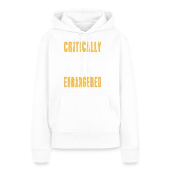 Critically Endangered Manual Driver Pedal Pride - Frauen Premium Bio Hoodie - Weiß - Vorne - Julia (174cm)