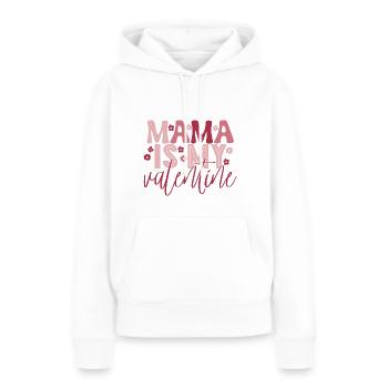 Valentinstag Herz Liebe Geschenkidee T-shirt - Frauen Premium Bio Hoodie - Weiß - Vorne - Julia (174cm)