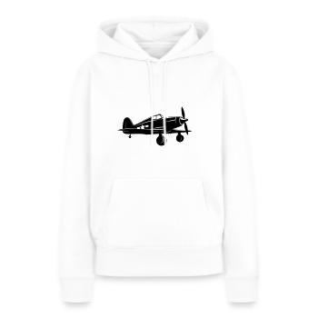 Kampfjet - Frauen Premium Bio Hoodie - Weiß - Vorne - Julia (174cm)