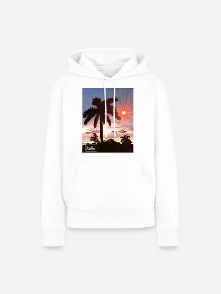kuba - Frauen Premium Bio Hoodie - Weiß