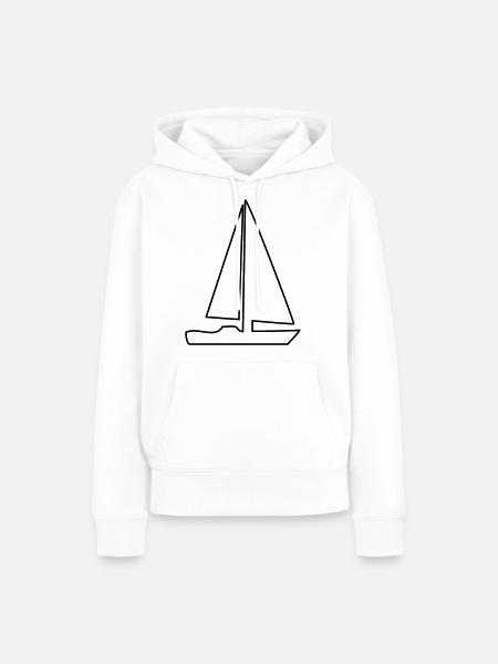 segelboot - Frauen Premium Bio Hoodie - Weiß