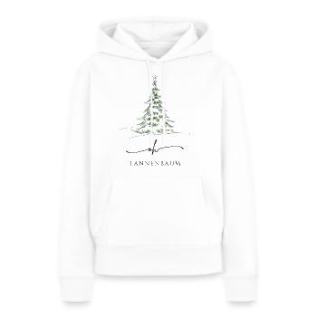 Oh Tannenbaum fröhliches Weihnachtsdesign - Frauen Premium Bio Hoodie - Weiß - Vorne - Julia (174cm)