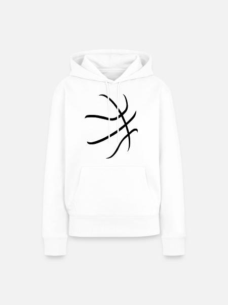 basketball - Frauen Premium Bio Hoodie - Weiß