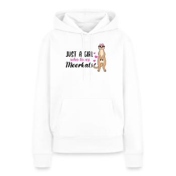 Meerkat Saying Gift Ladies Girl - Women’s Premium Organic Hoodie - white - Front - Julia (174cm)