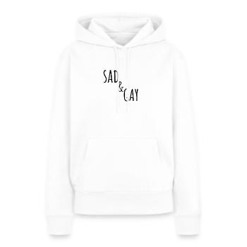 Sad & Gay - Sad and gay - Women’s Premium Organic Hoodie - white - Front - Julia (174cm)