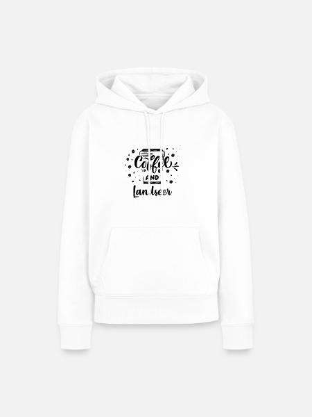 Landseer - Frauen Premium Bio Hoodie - Weiß