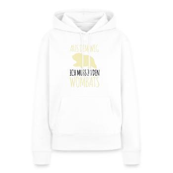 Muss zu den Wombats Australien Beuteltier - Frauen Premium Bio Hoodie - Weiß - Vorne - Julia (174cm)