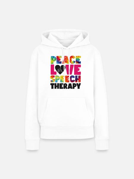 Speech Therapist Therapy Assistant - Frauen Premium Bio Hoodie - Weiß