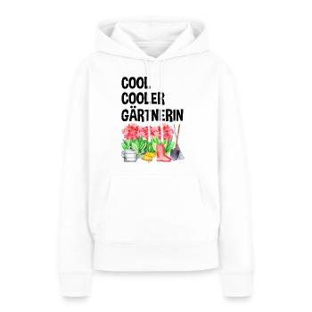Garten Spruch Hobby Gärtnerin Geschenkidee - Frauen Premium Bio Hoodie - Weiß - Vorne - Julia (174cm)