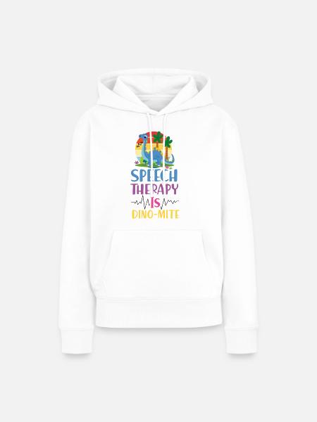 Speech Therapist Therapy Assistant - Frauen Premium Bio Hoodie - Weiß