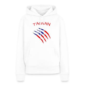 Taiwan - Frauen Premium Bio Hoodie - Weiß - Vorne - Julia (174cm)