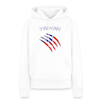Taiwan - Frauen Premium Bio Hoodie - Weiß - Vorne - Julia (174cm)