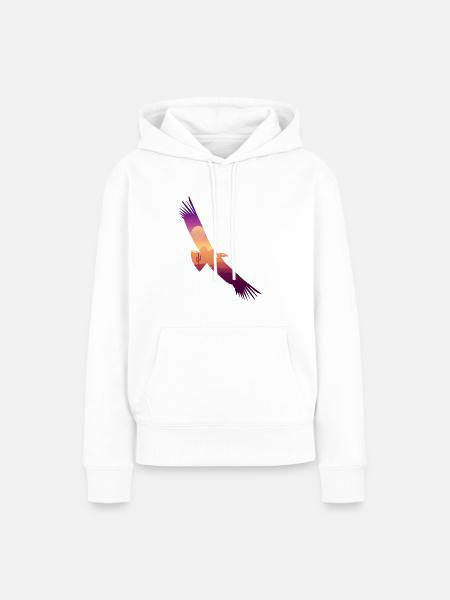 Kalifornischer Kondor - Frauen Premium Bio Hoodie - Weiß
