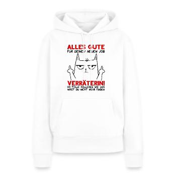 Jobwechsel Neuer Job Abschied Abschiedsgeschenk - Frauen Premium Bio Hoodie - Weiß - Vorne - Julia (174cm)