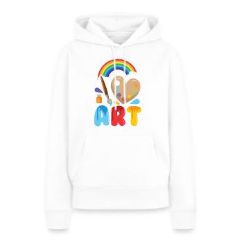 Art For Art Teacher - Frauen Premium Bio Hoodie - Weiß - Vorne - Julia (174cm)
