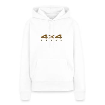 Véhicule tout-terrain 4x4 - Sweat à capuche Premium bio Femme - blanc - Devant - Julia (174cm)