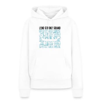 Bateau-dragon et équipage de bateau-dragon - Sweat à capuche Premium bio Femme - blanc - Devant - Julia (174cm)