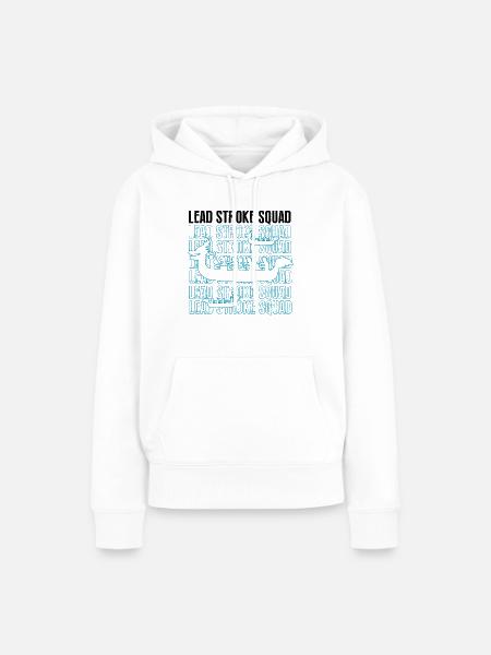 Drachenboot und Drachenboot Crew - Frauen Premium Bio Hoodie - Weiß