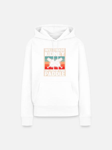 Drachenboot und Drachenboot Crew - Frauen Premium Bio Hoodie - Weiß