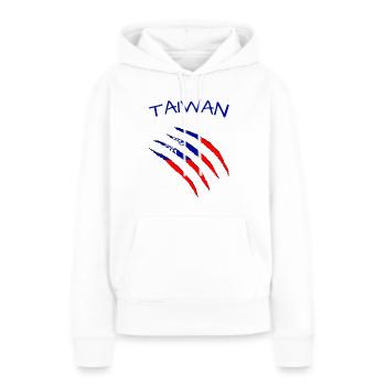 Taiwan claws taiwan flag from taiwan - Frauen Premium Bio Hoodie - Weiß - Vorne - Julia (174cm)
