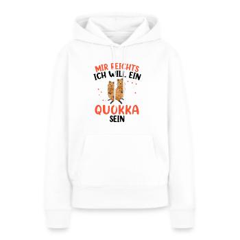 Will ein Quokka sein Australien Beuteltier - Frauen Premium Bio Hoodie - Weiß - Vorne - Julia (174cm)