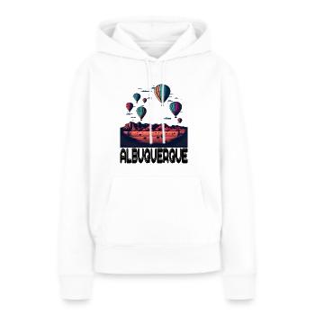 Albuquerque Ballon New Mexico Heißluftballon - Frauen Premium Bio Hoodie - Weiß - Vorne - Julia (174cm)