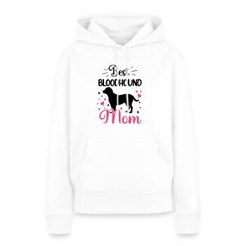 Meilleure maman de chien de sudation hanovrienne - Sweat à capuche Premium bio Femme - blanc - Devant - Julia (174cm)