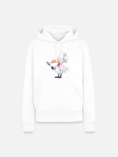 Schuhschnabel Koch - Frauen Premium Bio Hoodie - Weiß