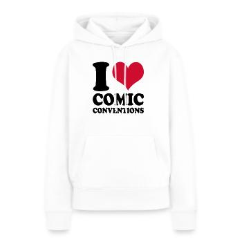 Comics I Love Comic Conventions - Women’s Premium Organic Hoodie - white - Front - Julia (174cm)