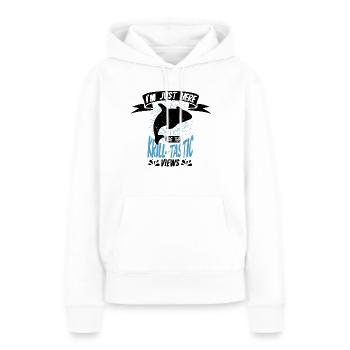Meeressäuger für Orca-Beobachtung und Buckelwal - Frauen Premium Bio Hoodie - Weiß - Vorne - Julia (174cm)